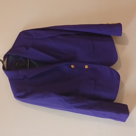 J Crew Classic Dark Purple Schoolboy Blazer